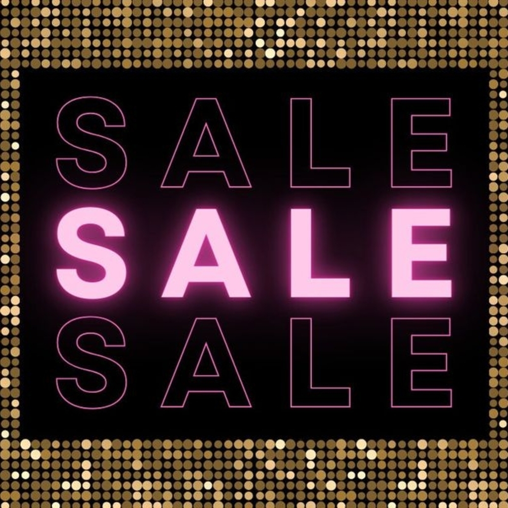 Pink and Black SALE Sign